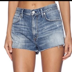 Agolde Anja High waisted cut off shorts 28